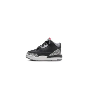 Air Jordan 3 Infants Retro OG "Black Cement Reimgined" Shoes