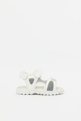 Baby Boys White Sport Sandal