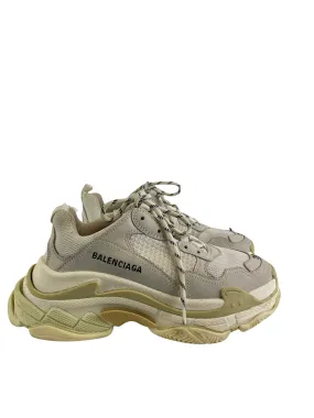 Balenciaga White "Triple S Trainers" - UK 6