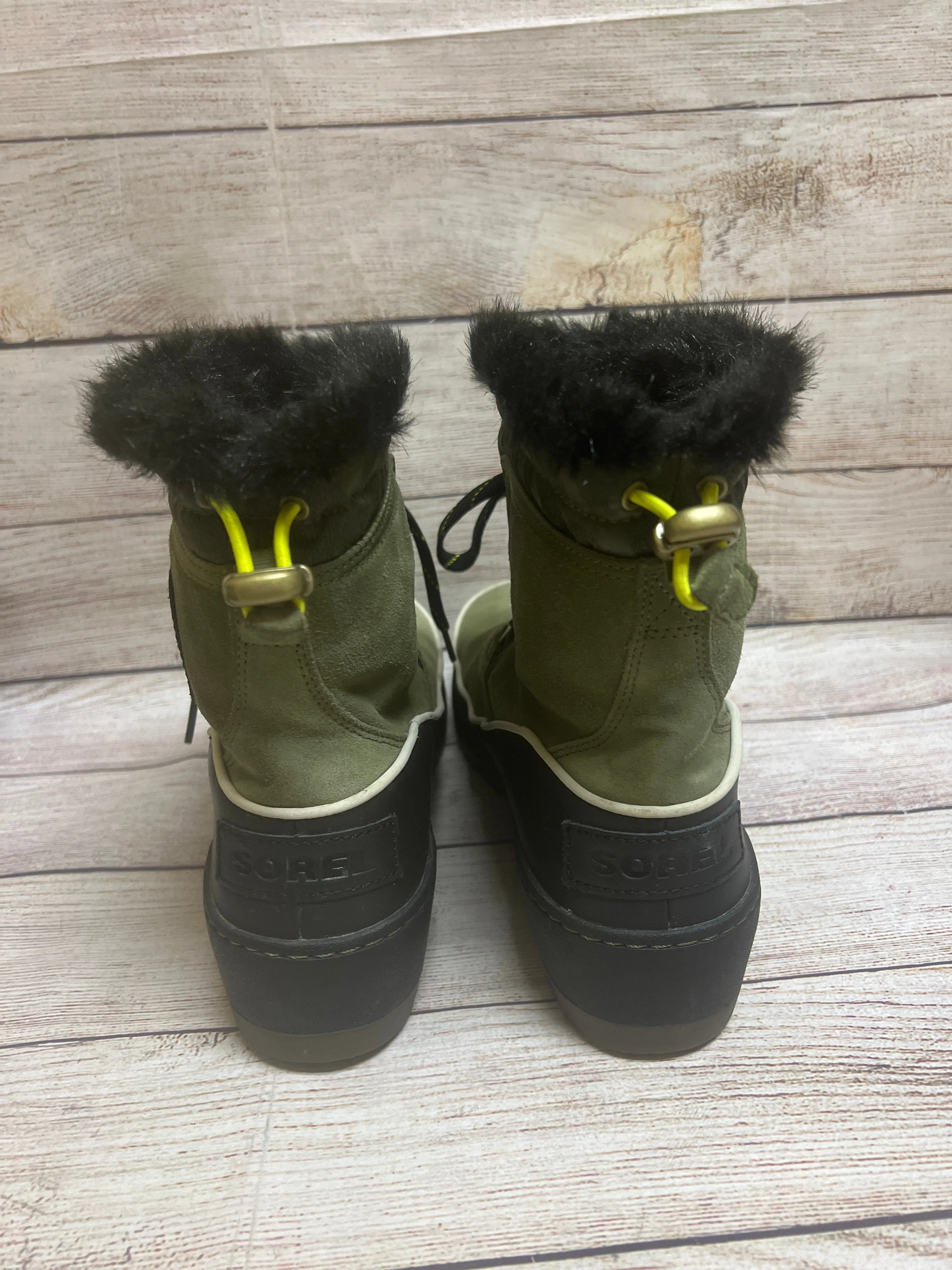 Boots Snow By Sorel In Green, Size: 9.5