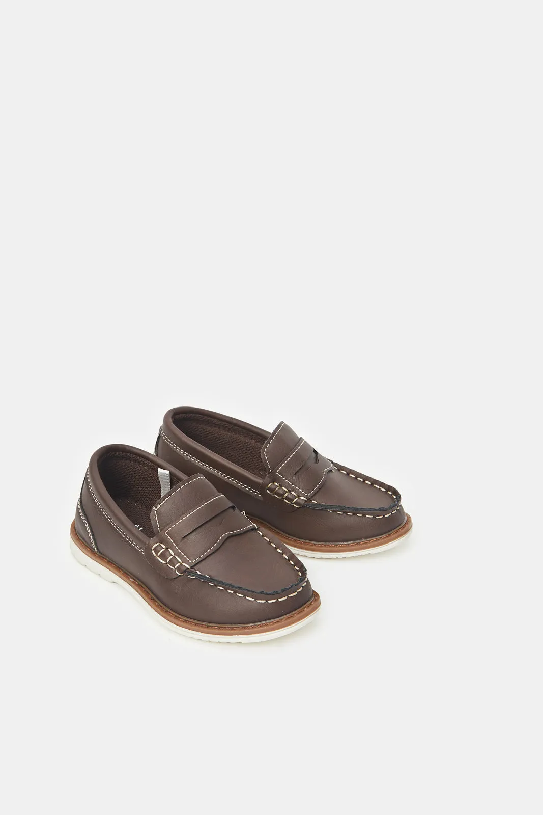 Boys Brown Penny Loafer