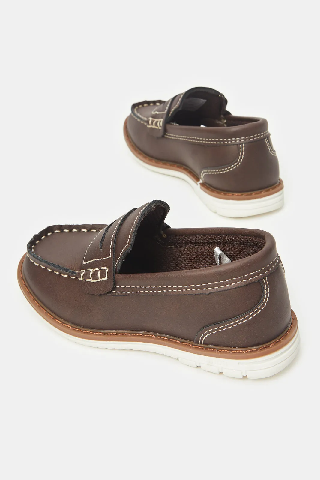 Boys Brown Penny Loafer