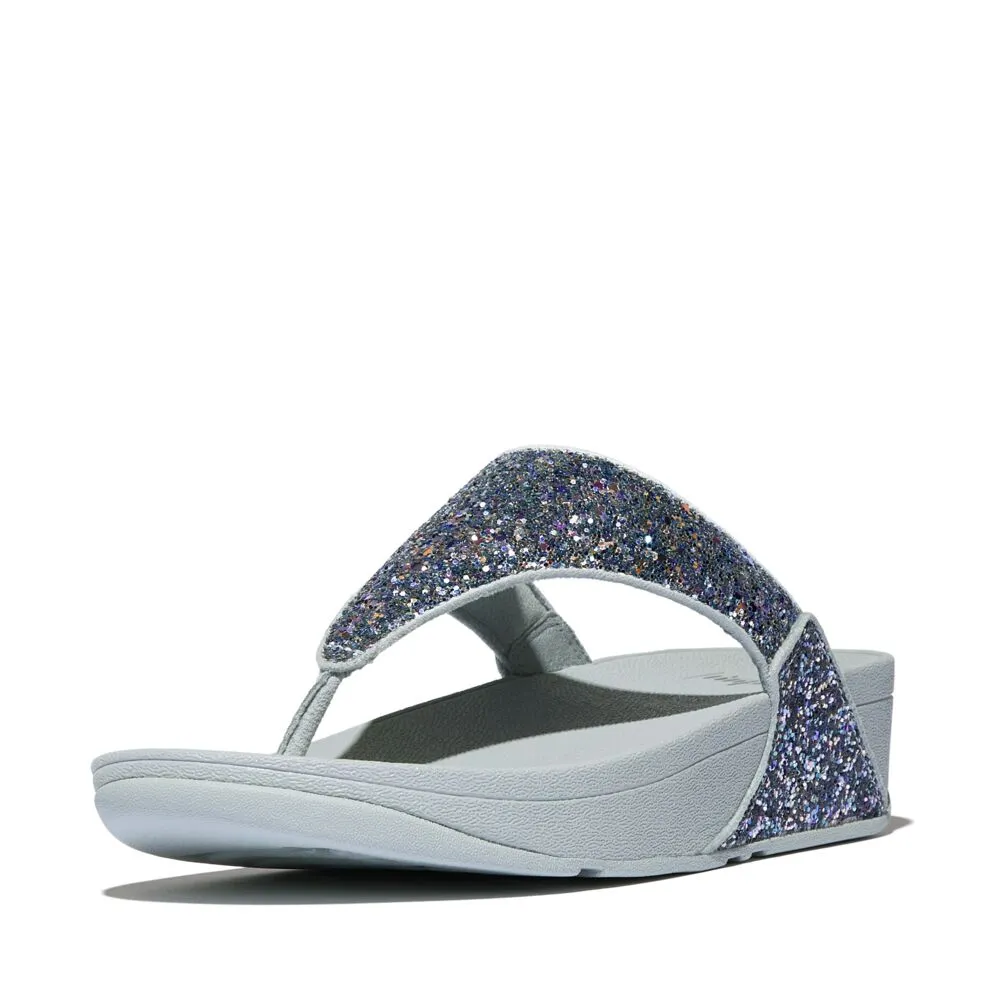 FitFlop Lulu Multi Tonal Glitter Sandals - Quiet Blue