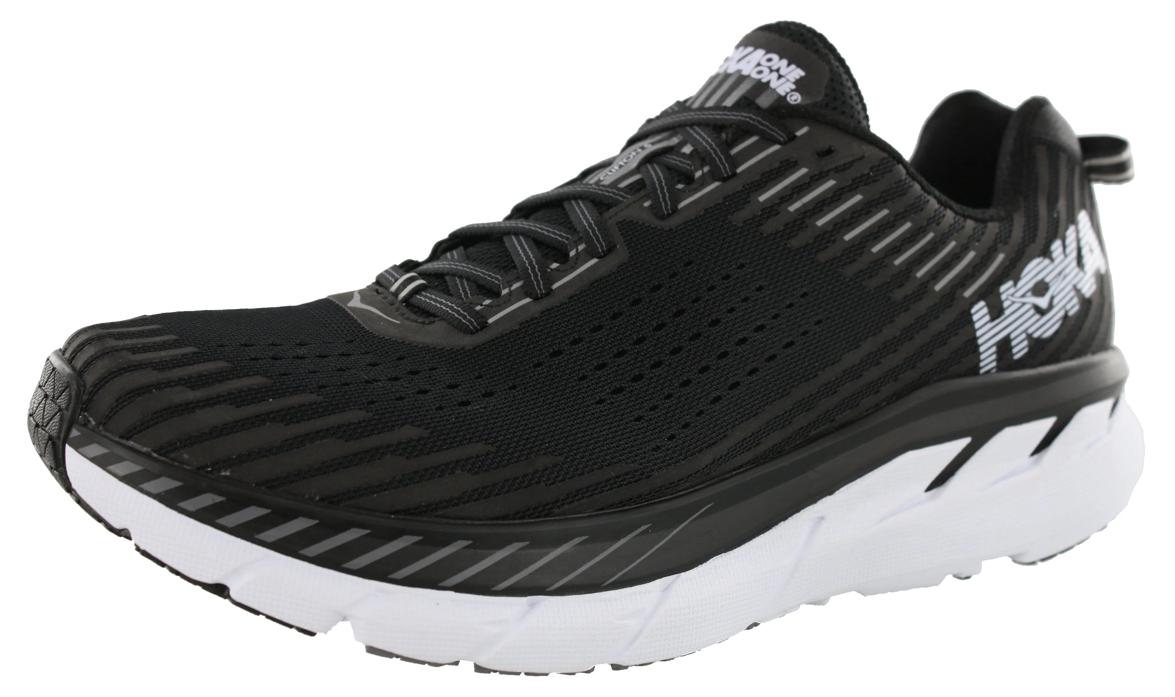 Hoka Men Ultra Marathon Cushioned Running Shoes Clifton 5