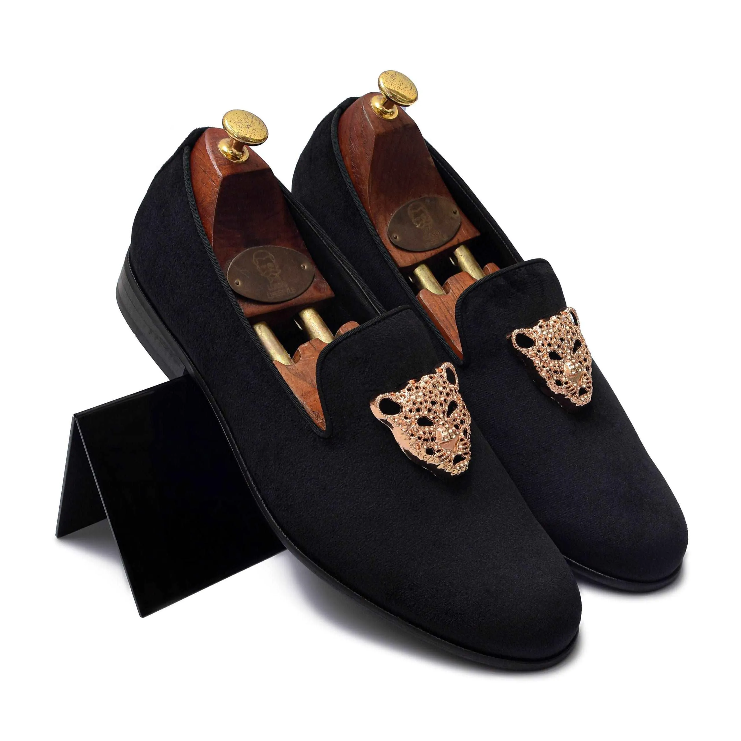 LEOPOLD | BLACK VELVET SLIP-ON