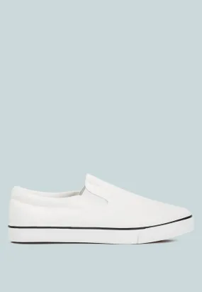 men's canvas slip-on sneakers