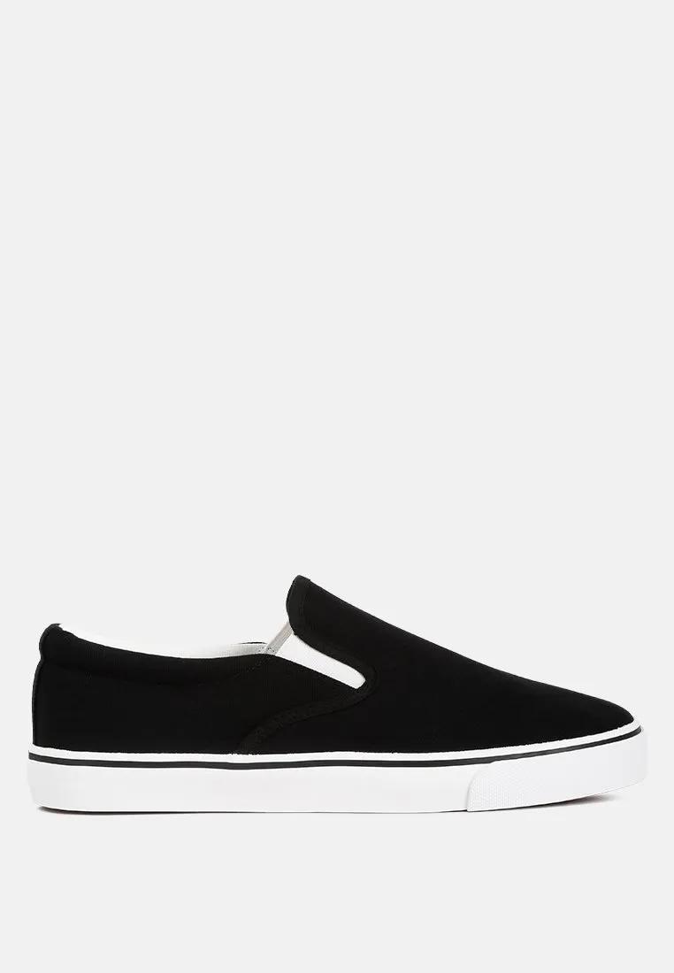 men's canvas slip-on sneakers