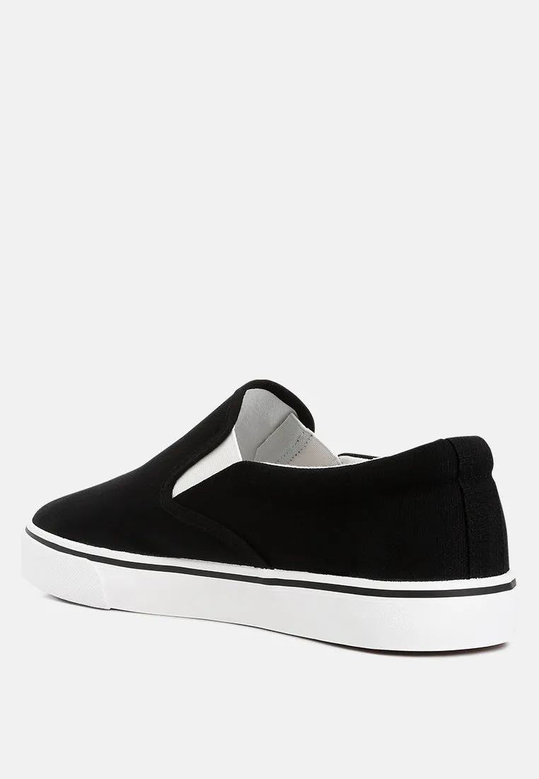 men's canvas slip-on sneakers