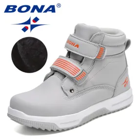 New Designers Water Repellent Fashion Snow Boots Children High Top Winter Snow Shoes