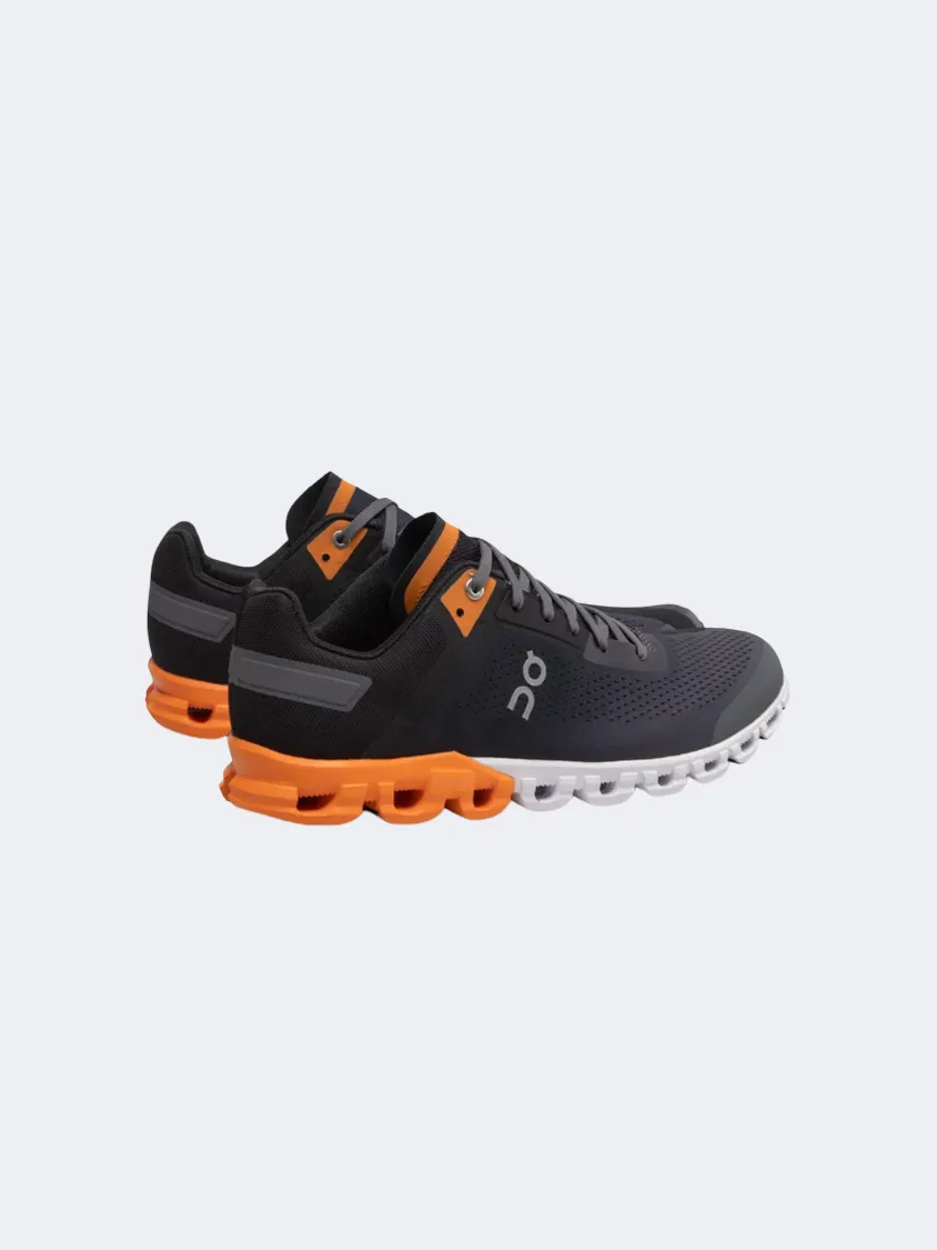 On Cloudflow 3 Men Running Shoes Black/Tumeric