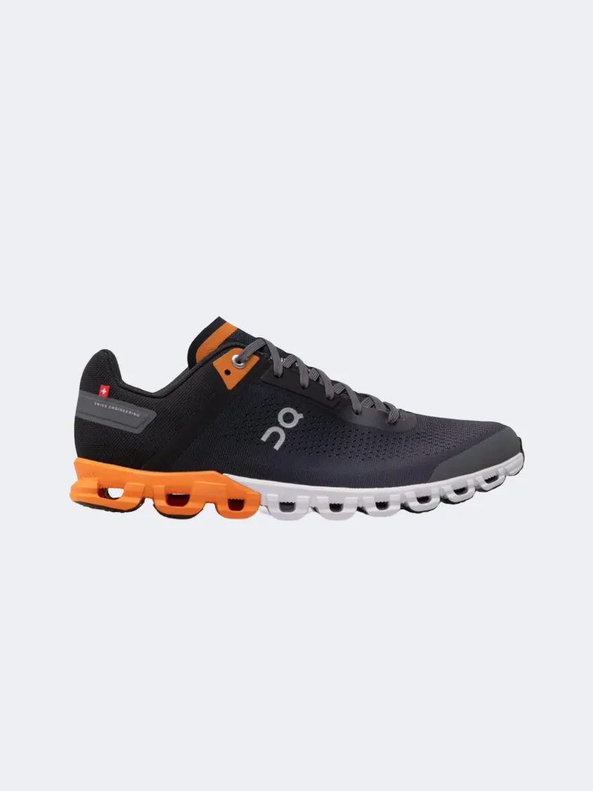 On Cloudflow 3 Men Running Shoes Black/Tumeric