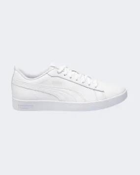 Puma Smash V2 Leather Women Lifestyle Shoes White