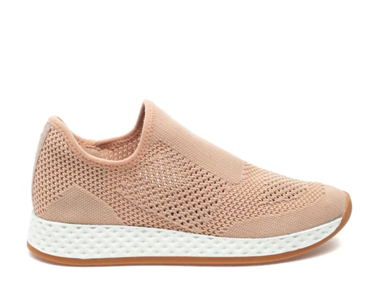 Tiger Nude Slip On Sneakers