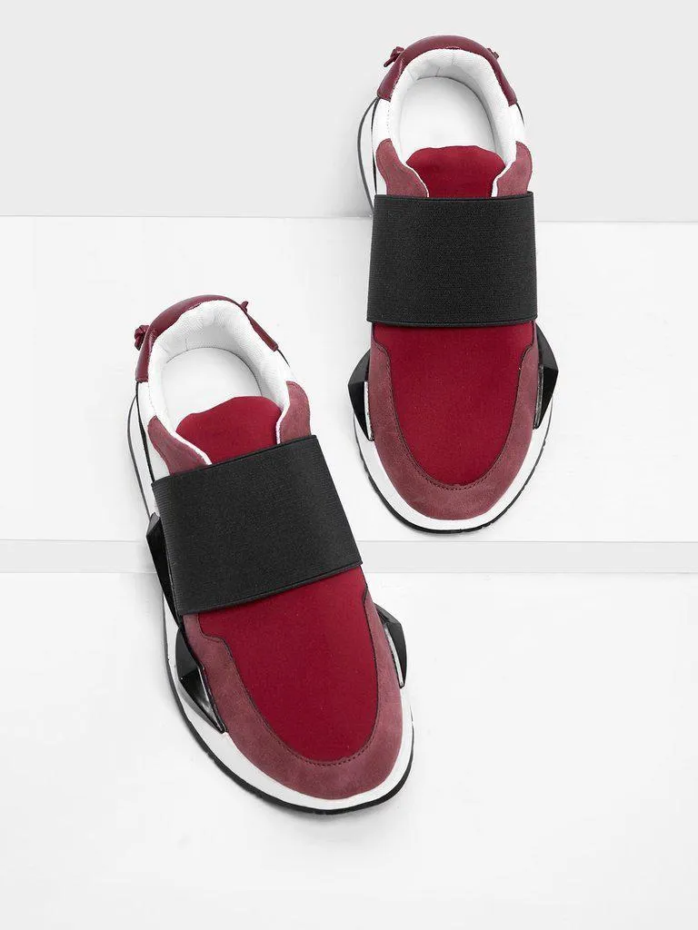 Two Tone Slip On Sneakers