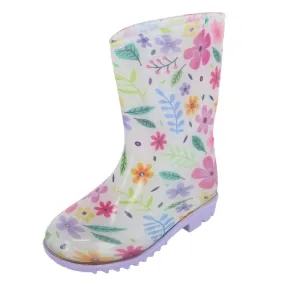 Wootie Toddler Girl's Floral Waterproof Rain Boots